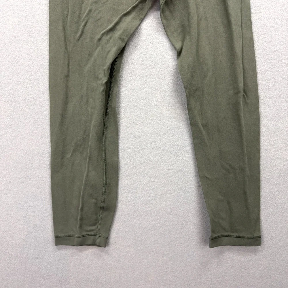 Lululemon Align Crop Leggings Womens‎ 12 Fits 30x26* Green Base Layer High Waist
